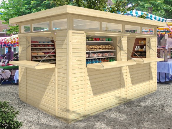 Medinis kioskas prekybai